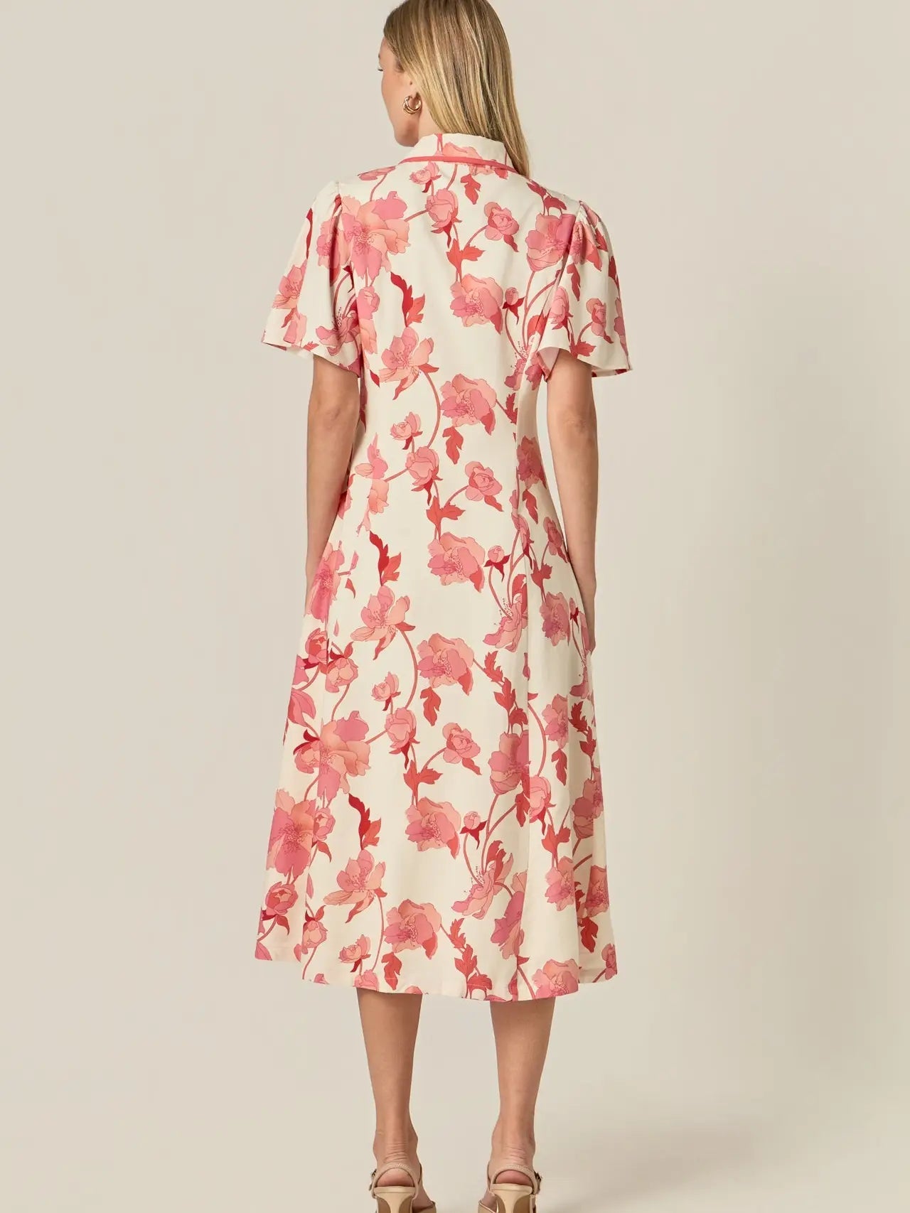 A-Line Mini Shirt Dress English Factory