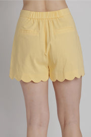 Scallop Hem Shorts Aureum