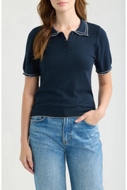 Springsteen Contrast Embroidered Polo Deluc