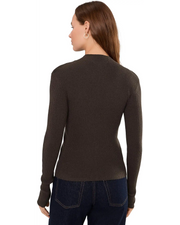 High Neck Ribbed Cardigan Sanctuary