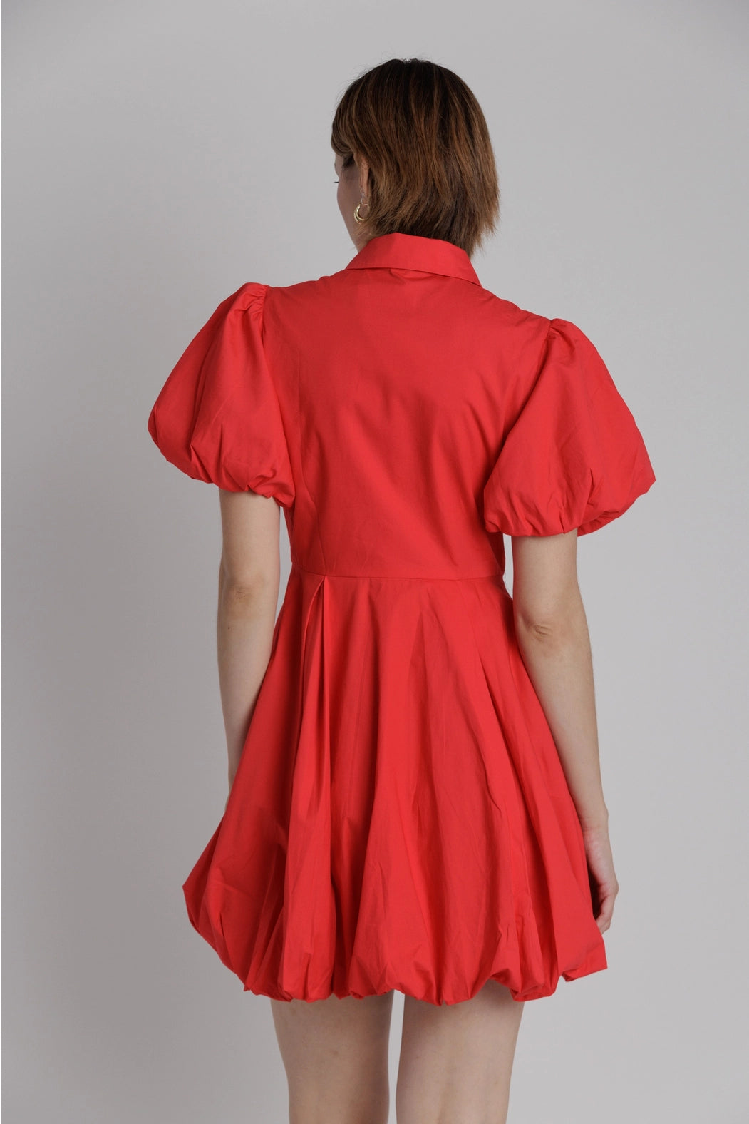 Bubble Hem Mini Shirt Dress Shop Expeditions