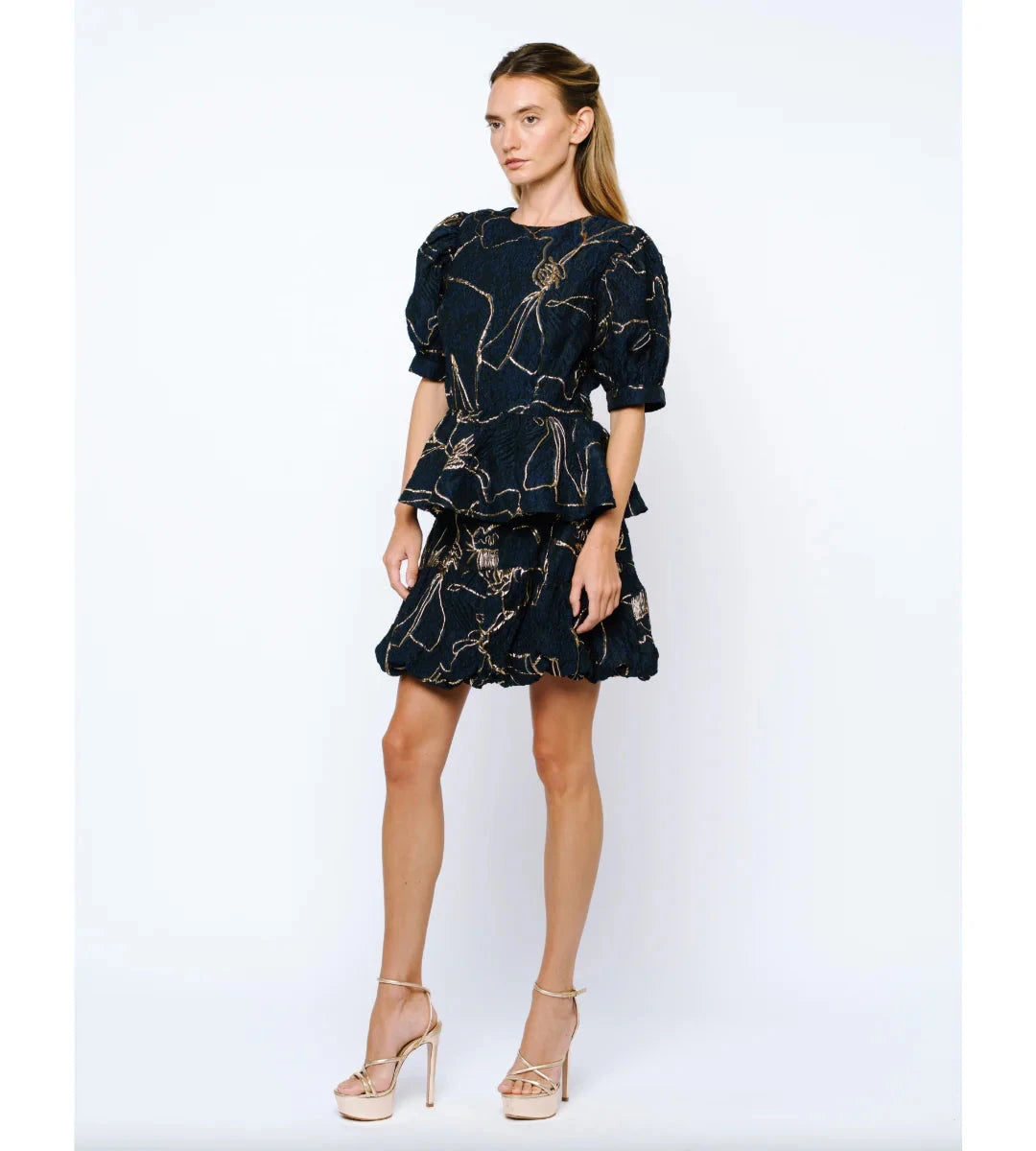 Raz Bubble Hem Mini Skirt Ciebon