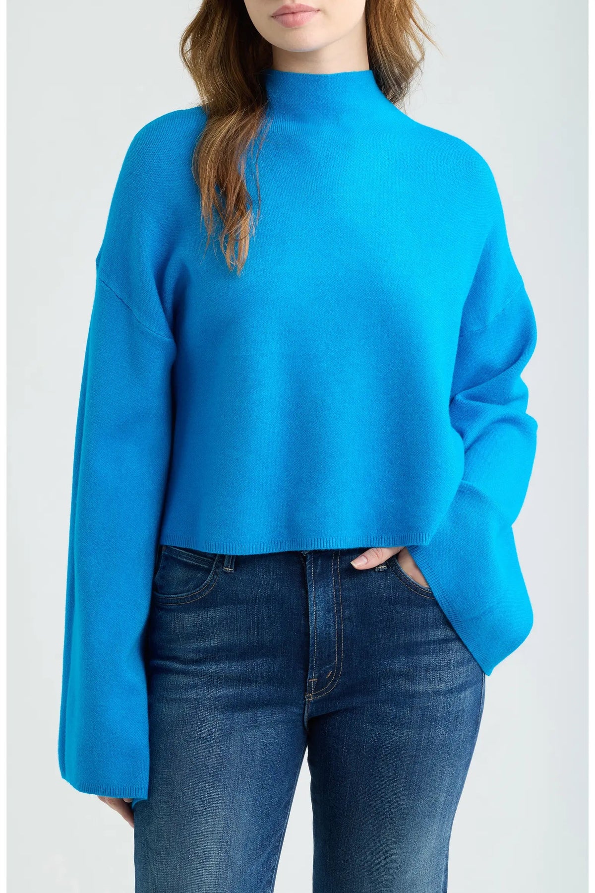 Chuck Crop Funnel Neck Sweater Deluc