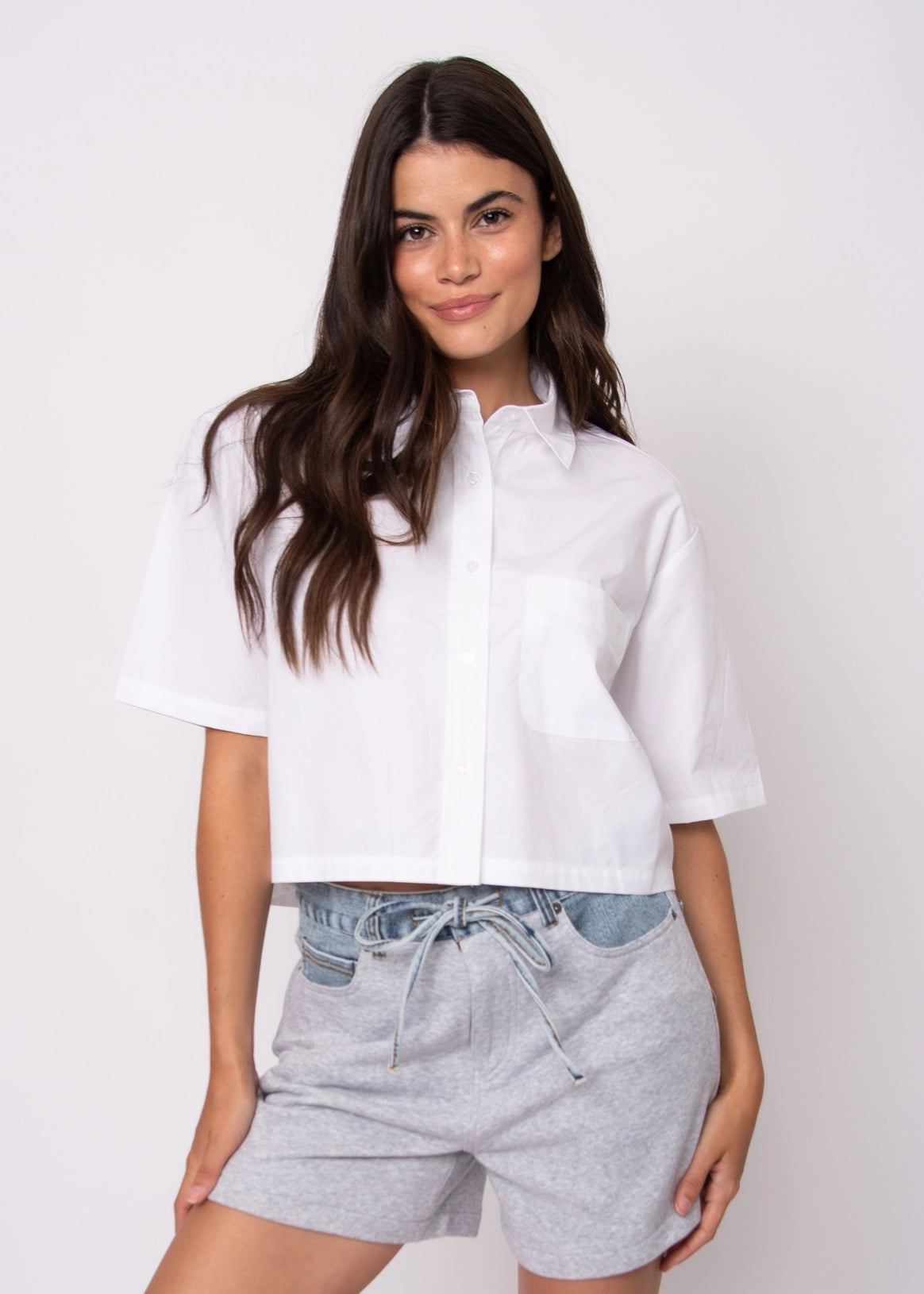 Azalia Poplin Short Sleeve Shirt RD Style