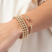 CLASSIC GOLD 3MM BEAD CUFF GOLD Shop Expeditions