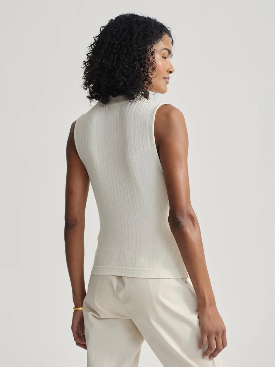 Caley Modal Rib Mock Neck Fitted Tank | Varley Varley