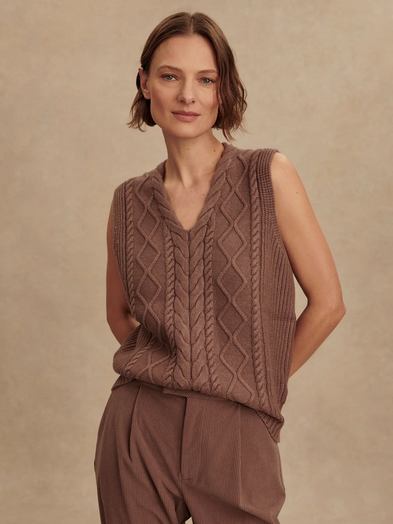 Varley | Kay Cable Knit Vest Varley