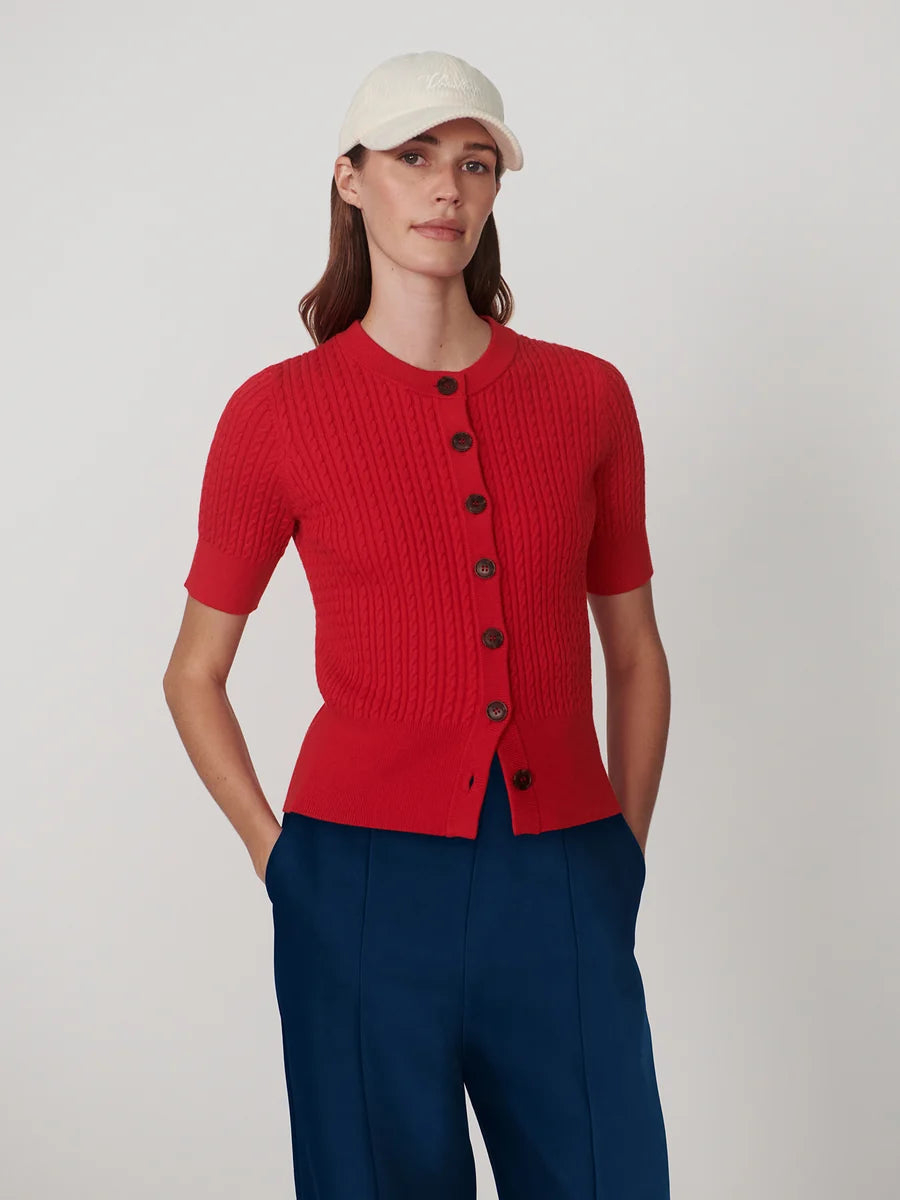 Rhys Short-Sleeve Cardigan | Varley Varley