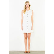 Sleeveless Button Down Dress THML