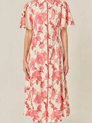 A-Line Mini Shirt Dress English Factory