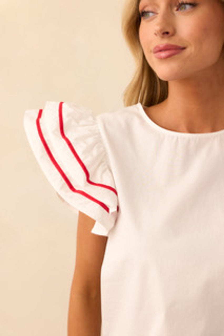 EVA RUFFLE TOP Prosperina