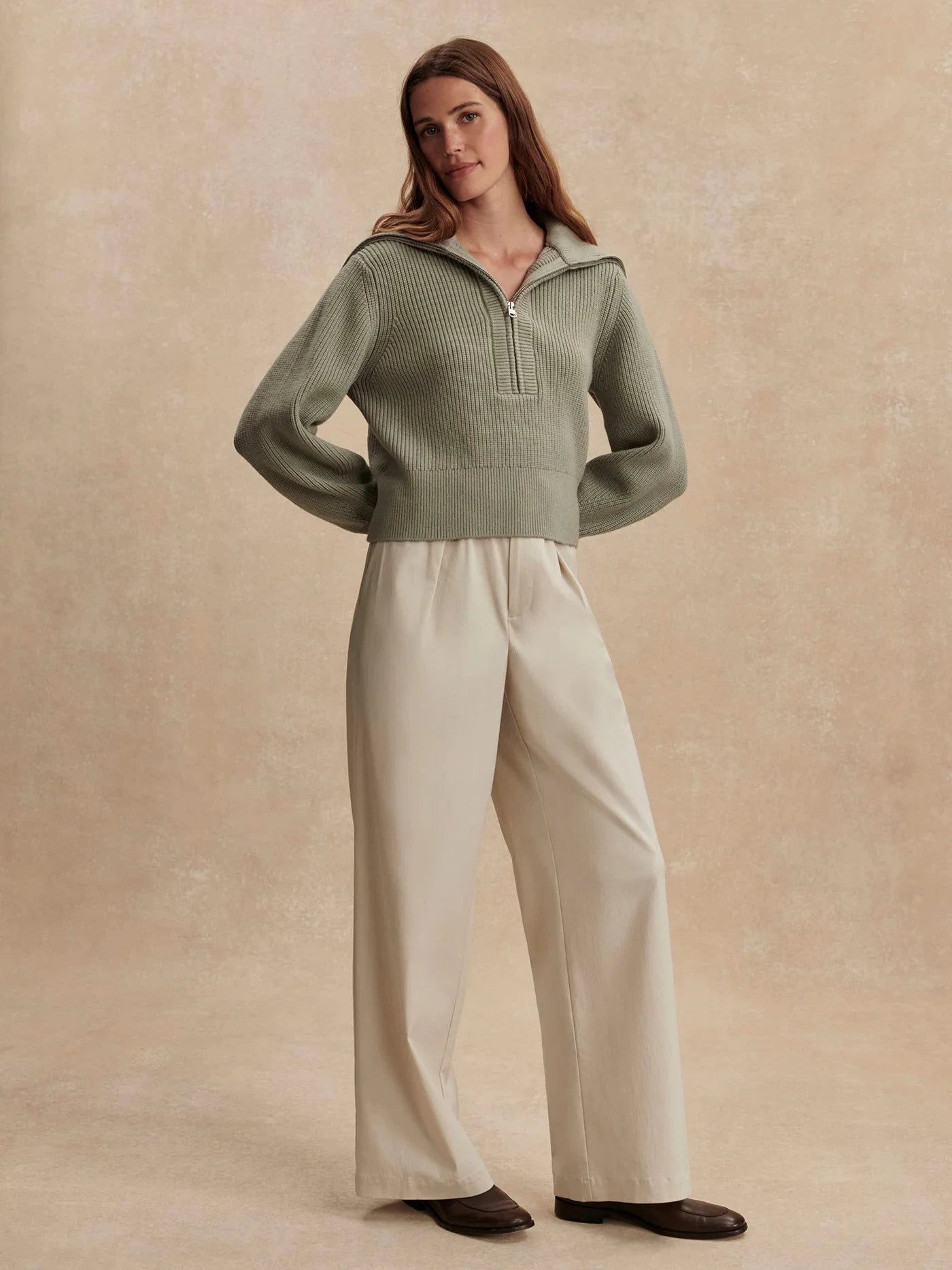 Maura Half-Zip Rib Knit | Varley Varley