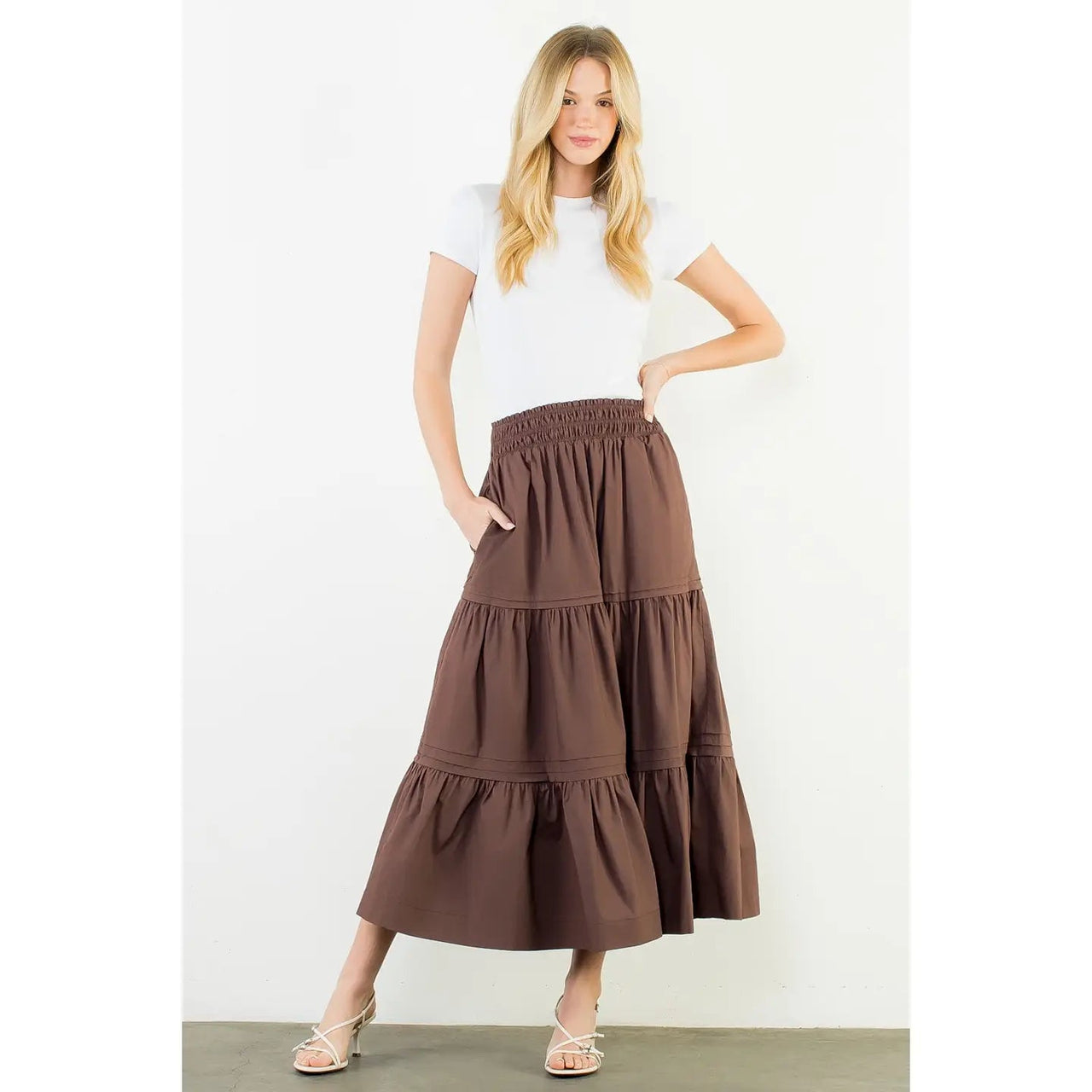 Long Tiered Skirt THML