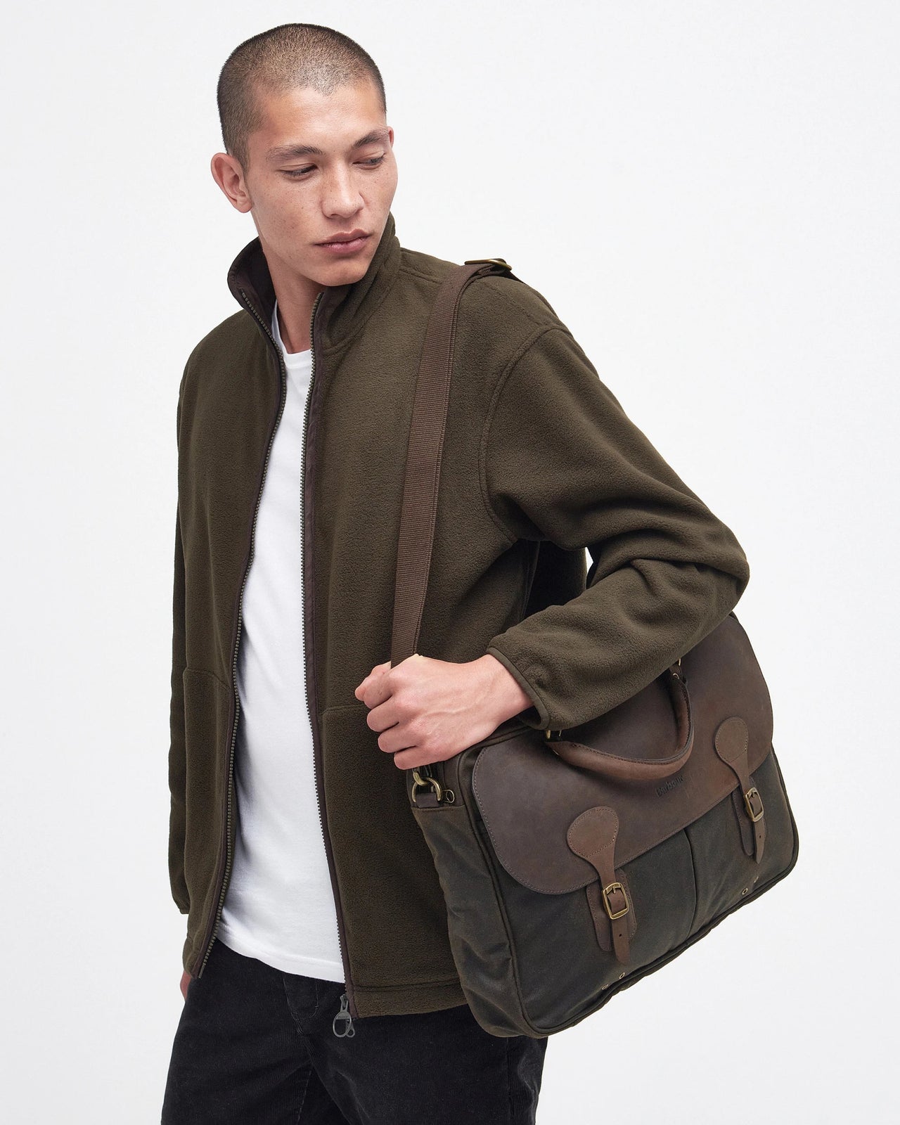 Waxed Leather Briefcase | Barbour Barbour