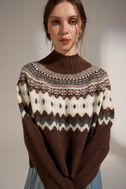 Cinnamon Turtleneck Sweater Deluc