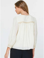 Dainty Embroidery Detail Blouse Current Air