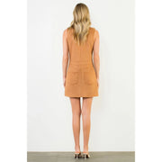 Sleeveless Suede Dress THML