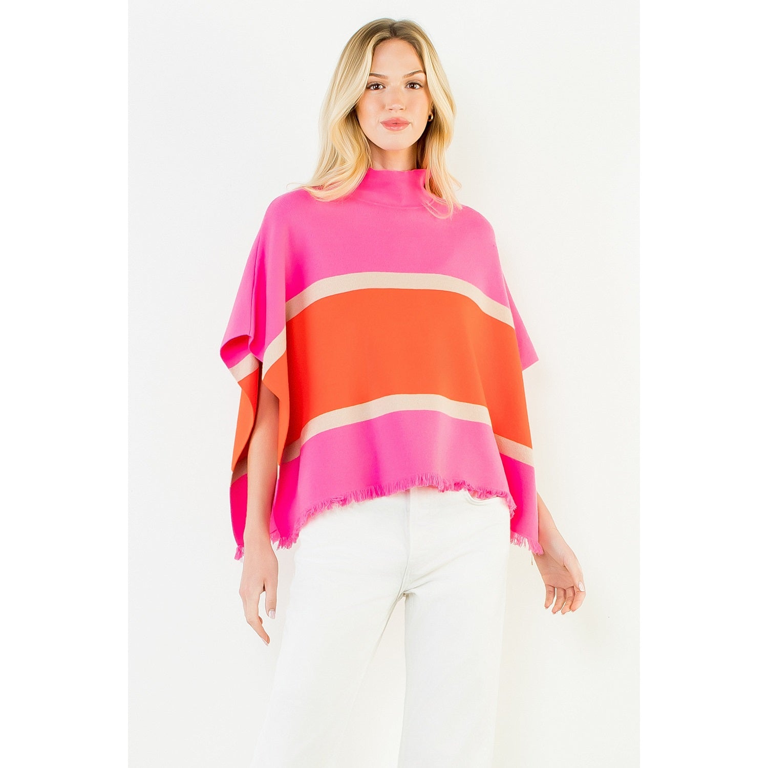 Colorblocked Poncho THML