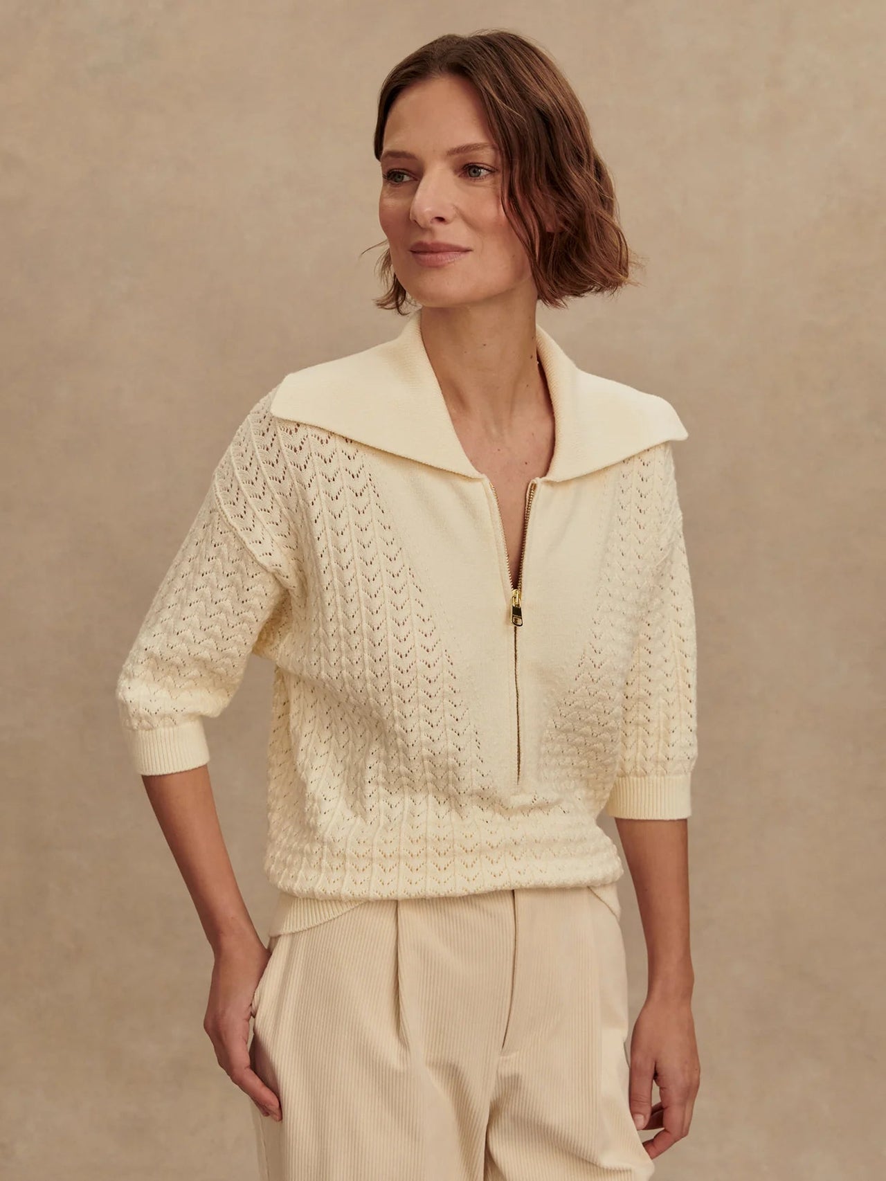 Arney Hal-Zip Knit Polo | Varley Varley