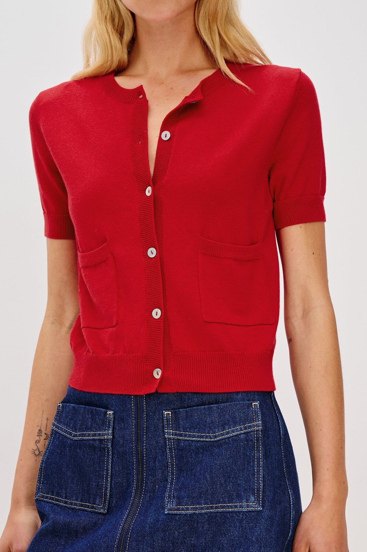 Aisley Short Sleeve Sweater Rails