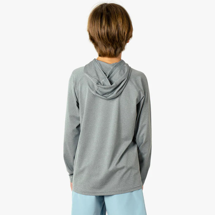 Youth Samurai Hood Performance Long Sleeve Shirt | Aftco Aftco