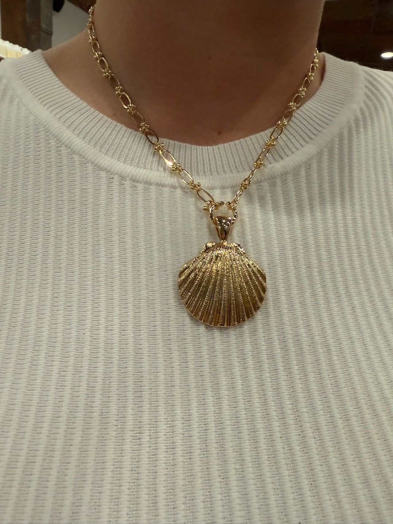 Sea Shell Pendant Necklace