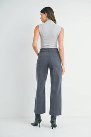 The Nautical Wide Leg Jeans Just Black Denim