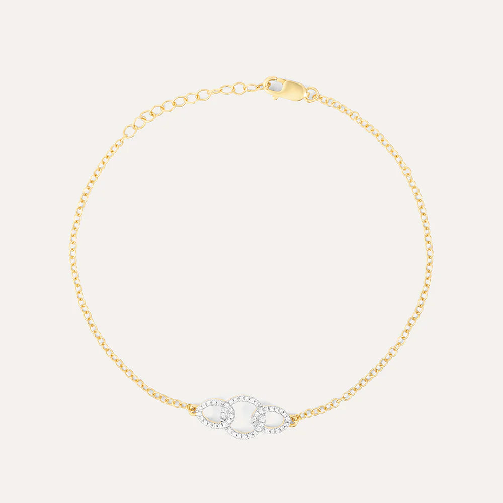 Locked In Chain Bracelet in Yellow Gold