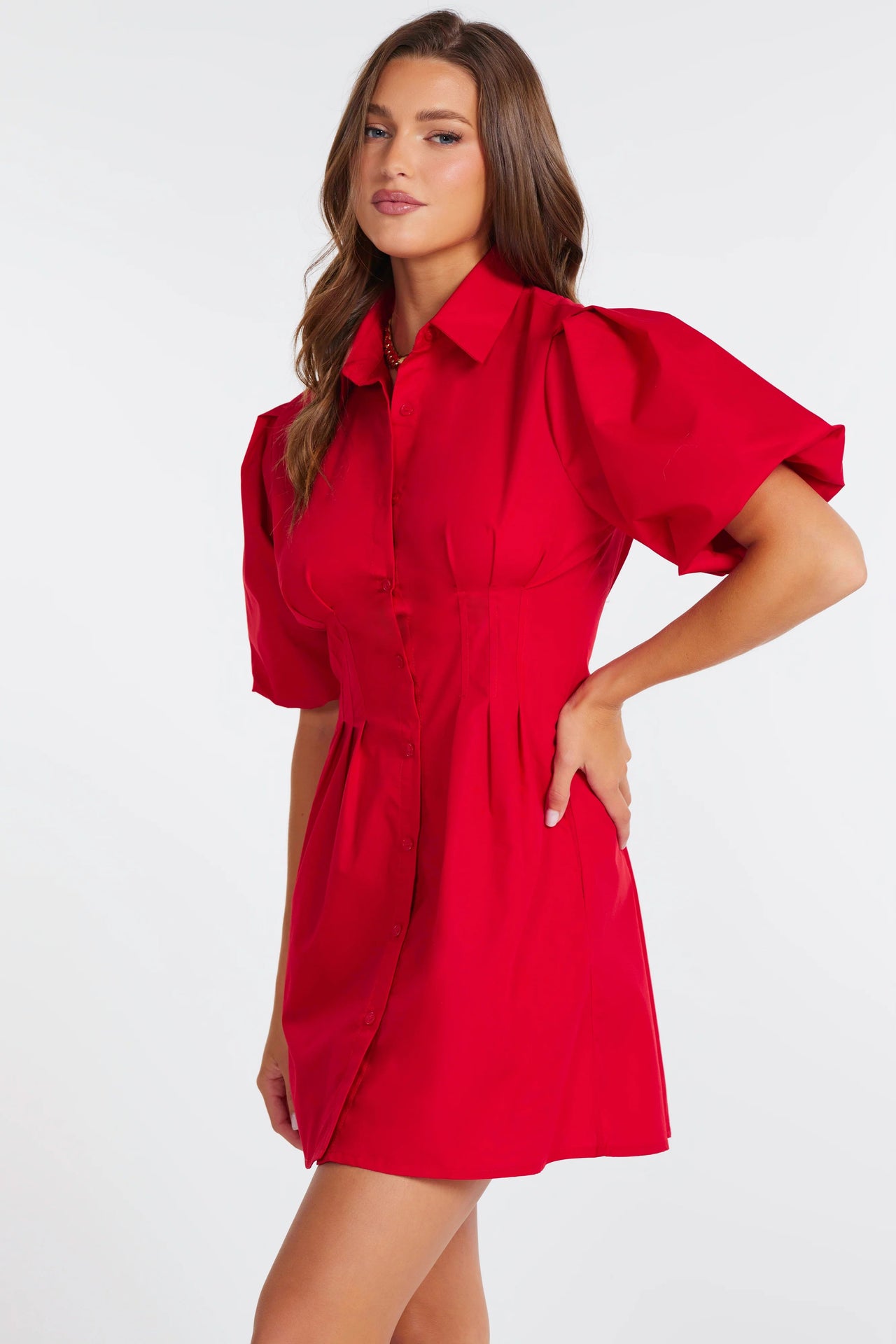 Jacqueline Bubble Sleeve Dress Bishop + Young