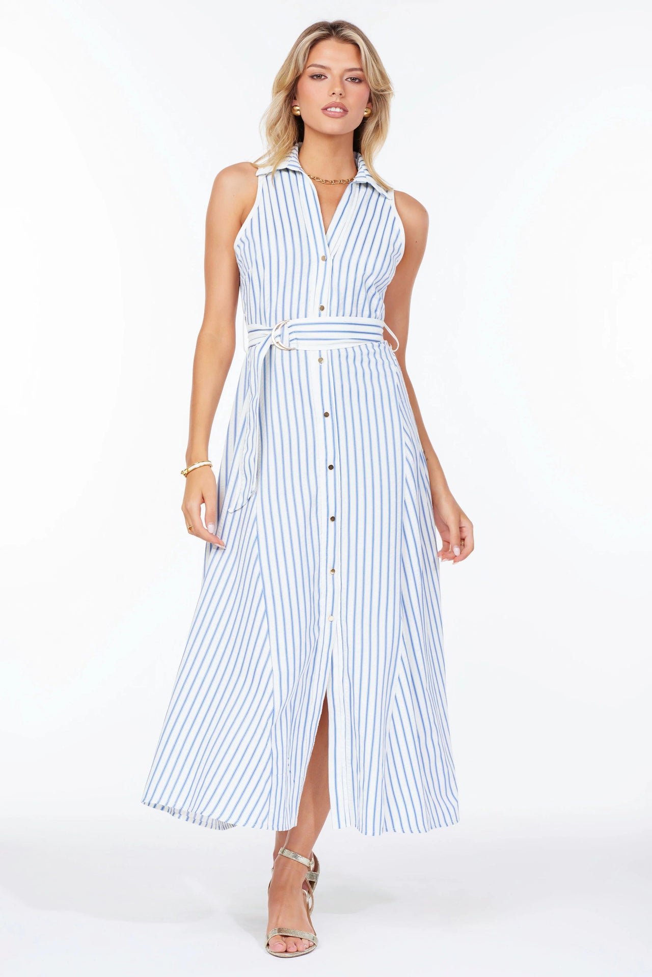 Verona Button Front Dress Bishop + Young