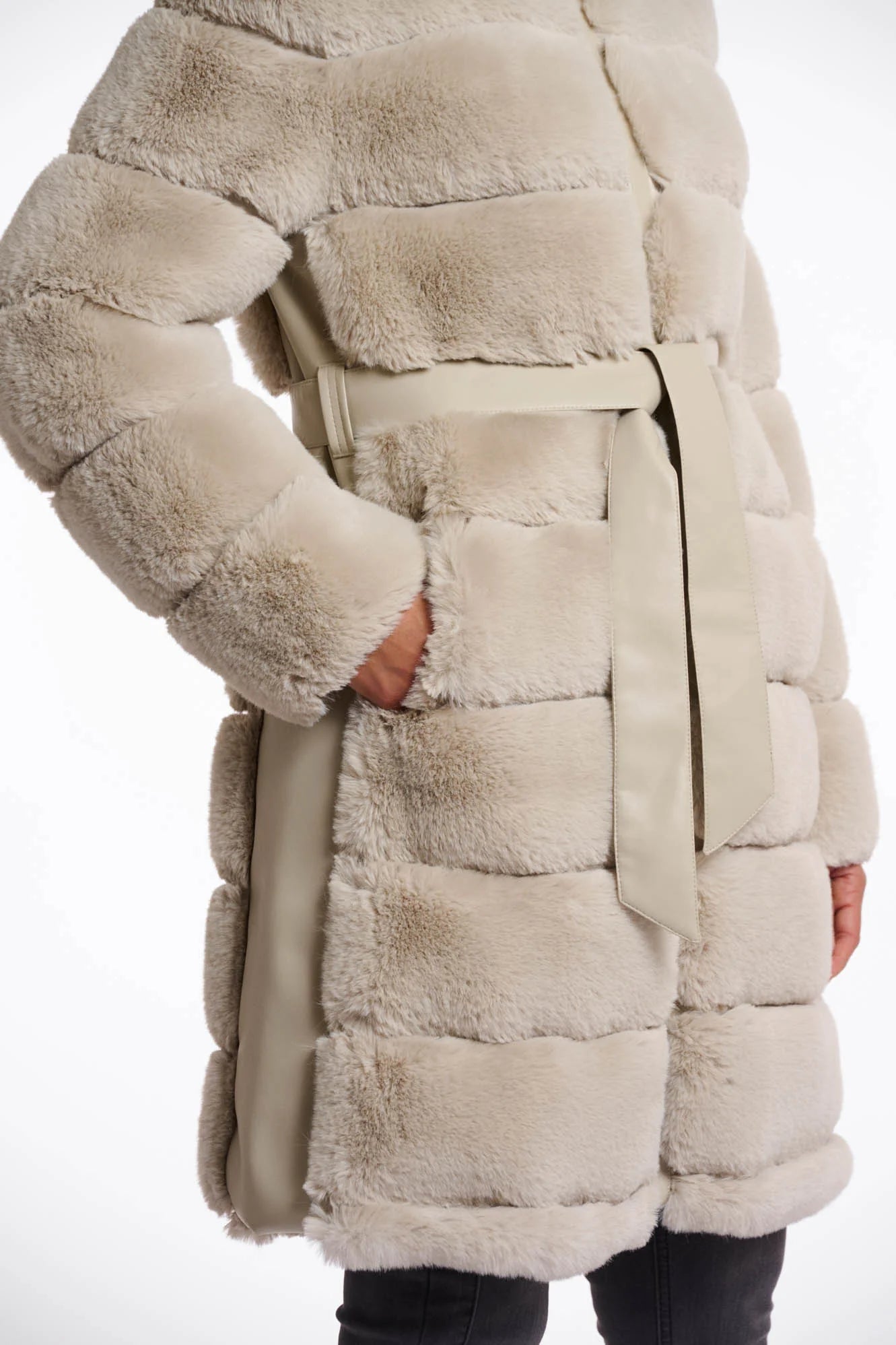 Bridget Faux Fur Coat Rino & Pelle