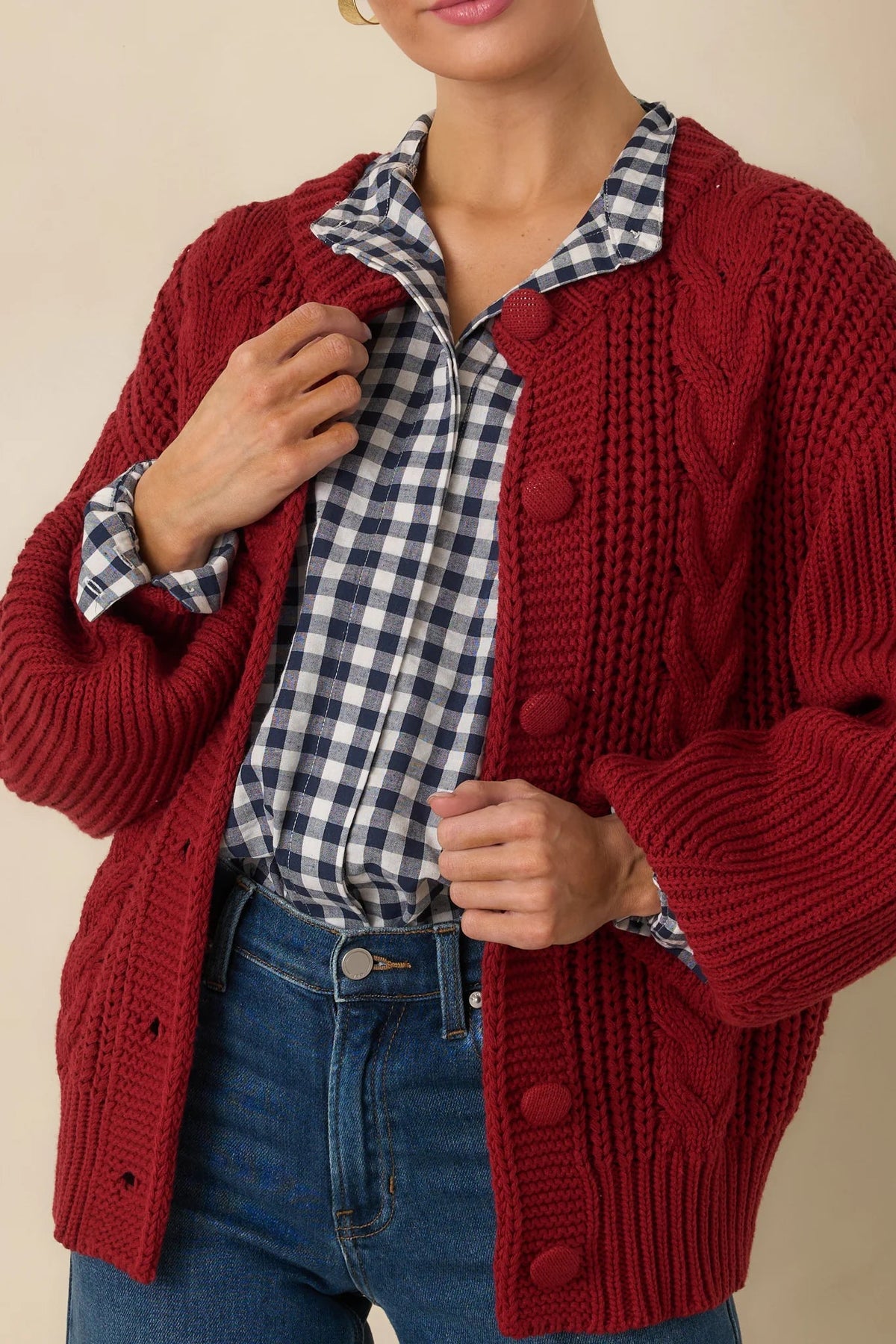 Somerset Cable Knit Cardigan Prosperina