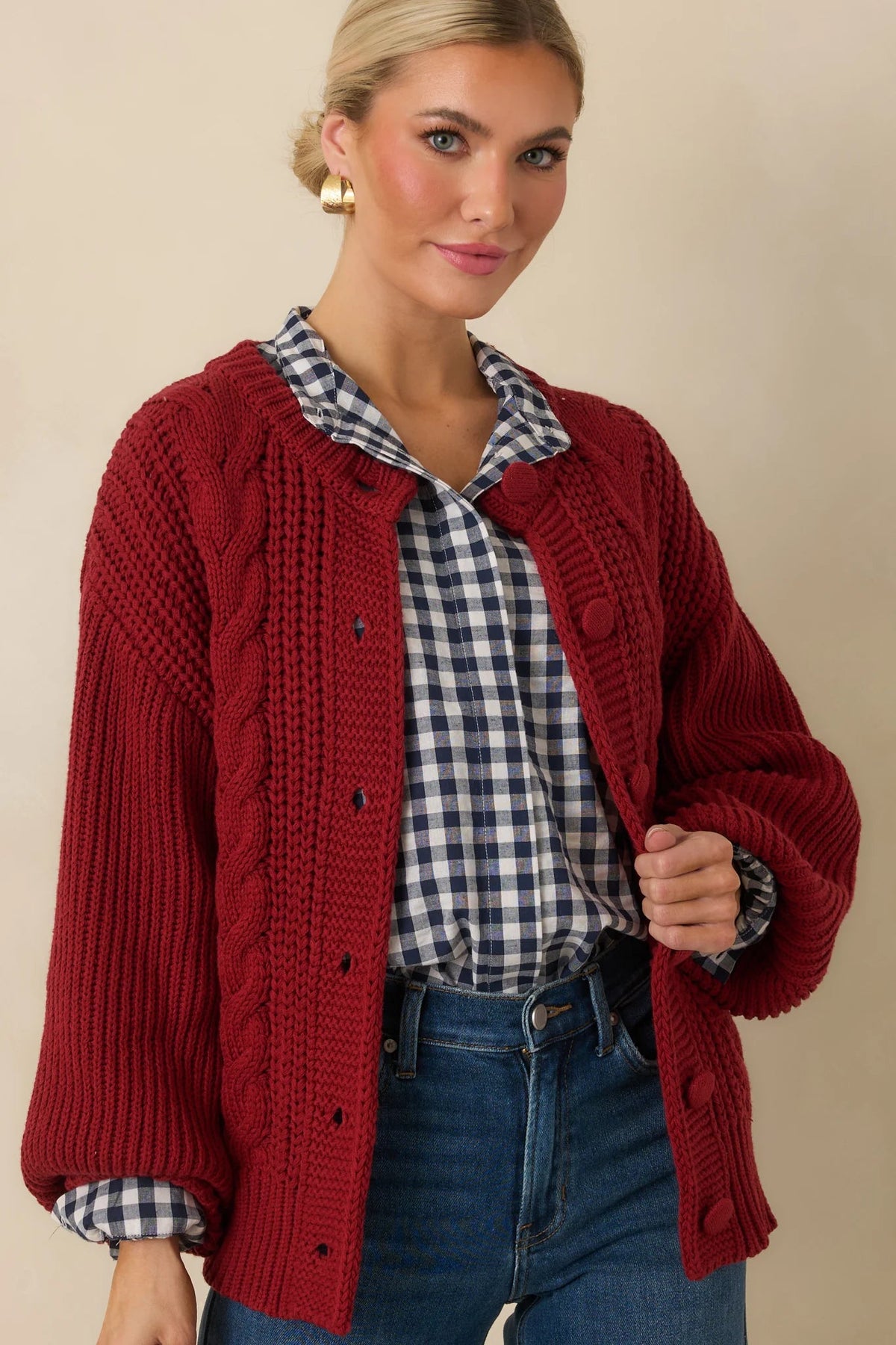 Somerset Cable Knit Cardigan Prosperina