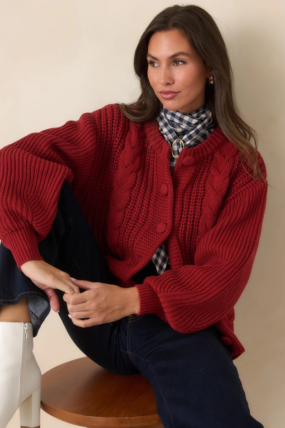 Somerset Cable Knit Cardigan Prosperina