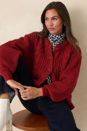 Somerset Cable Knit Cardigan Prosperina