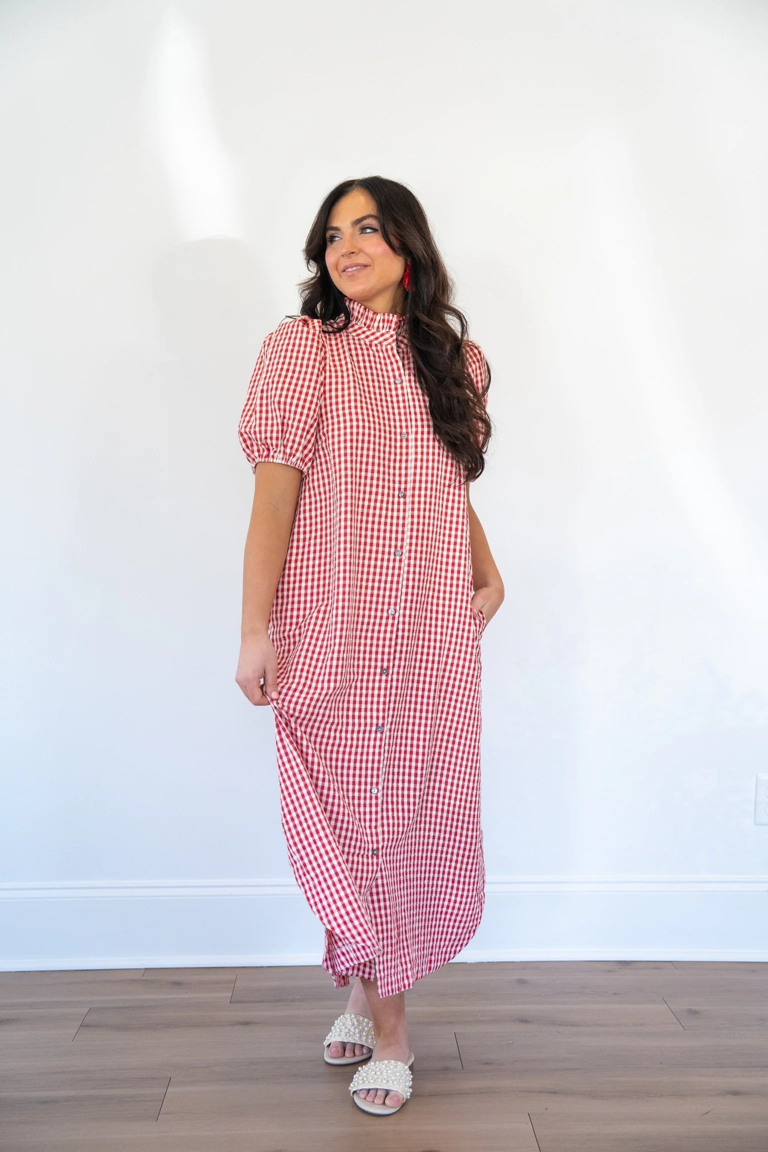 Ruby Gingham Dress Entro