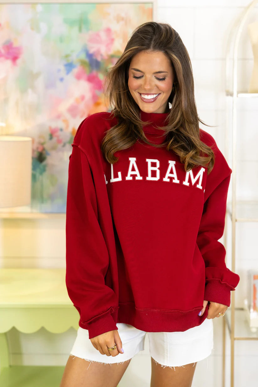 Alabama Mock Neck Sweatshirt Bucketlist Inc.