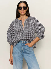 Perfect Gingham Button Blouse Sanctuary