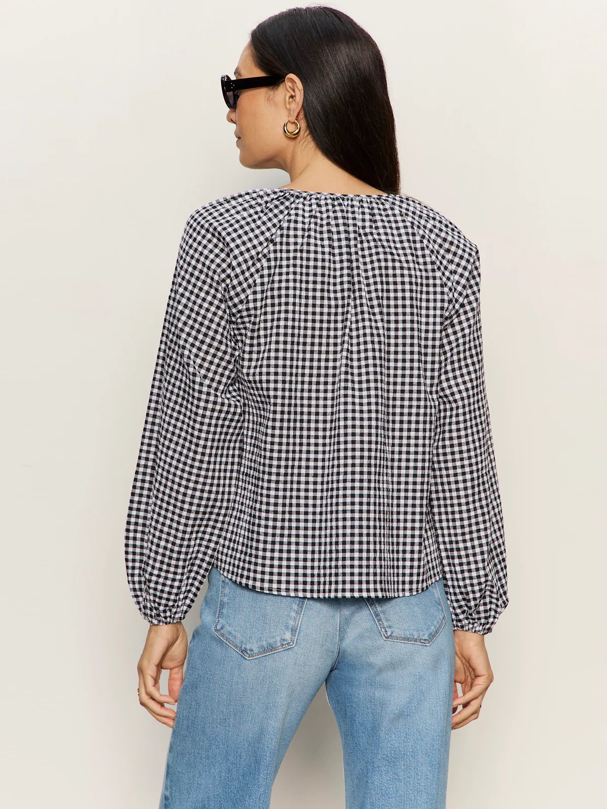 Perfect Gingham Button Blouse Sanctuary