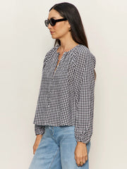 Perfect Gingham Button Blouse Sanctuary
