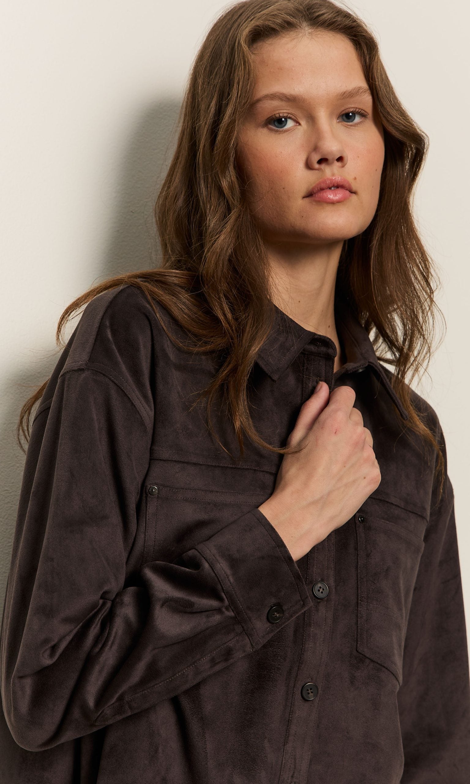 Ivy Faux Suede Shirt Sanctuary