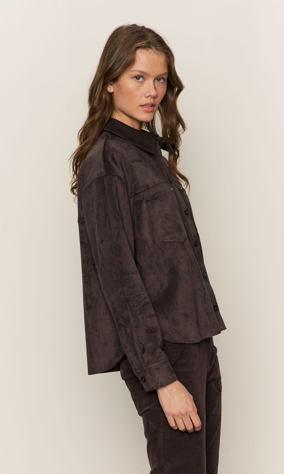 Ivy Faux Suede Shirt Sanctuary