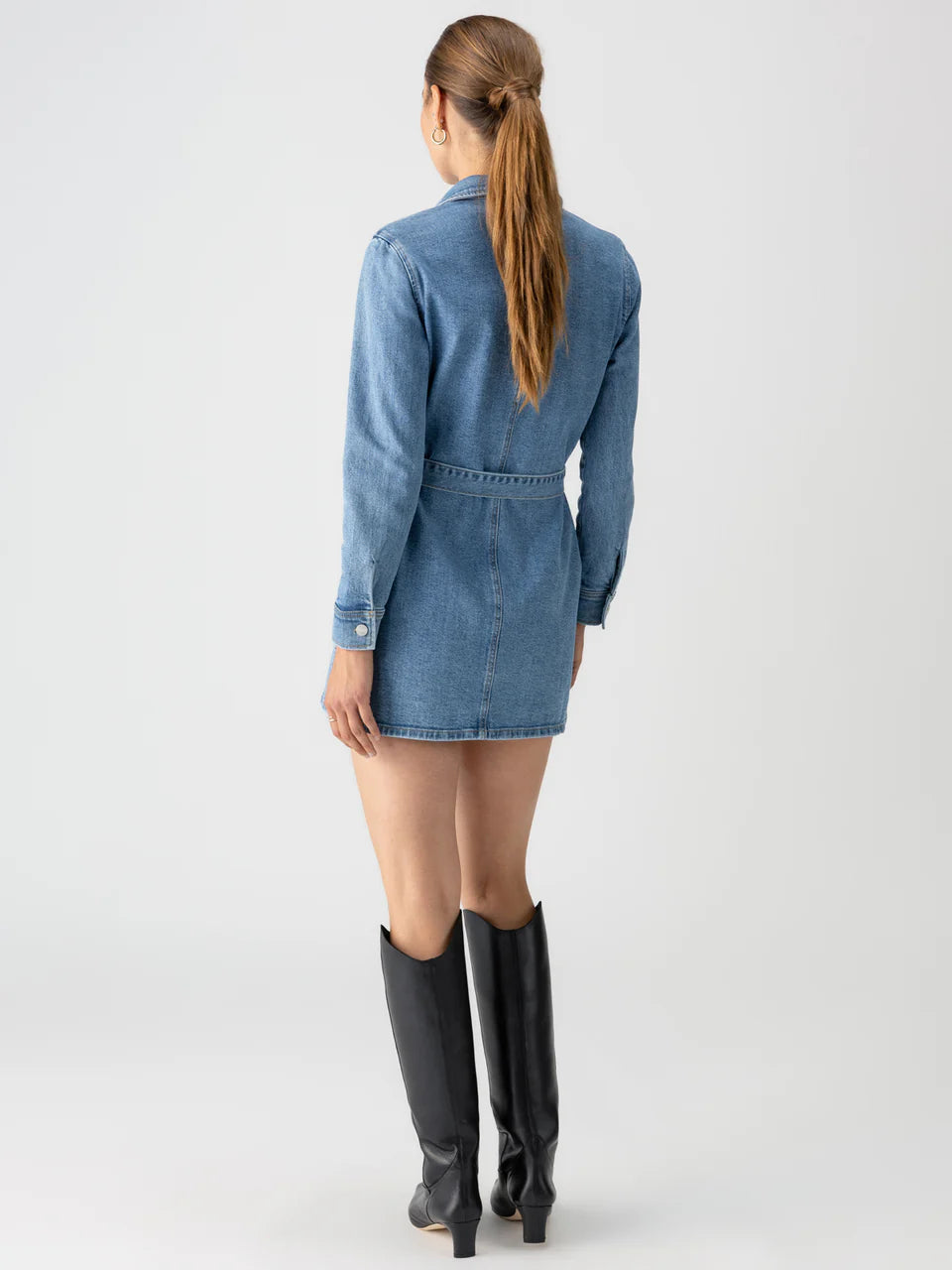 Denim Utility Shirt Dress