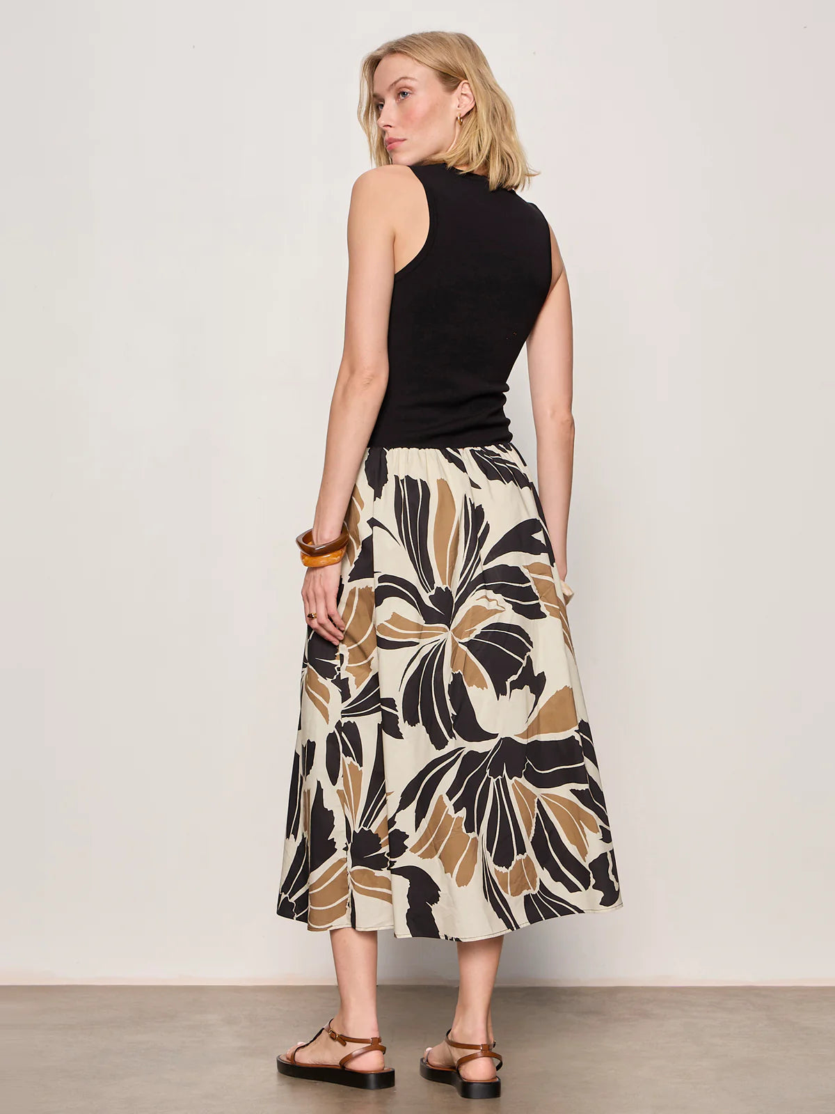 Sandbar Mix Media Midi Dress Sanctuary