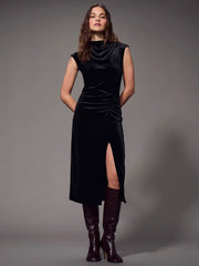 Modern Velvet Midi Dress Sanctuary