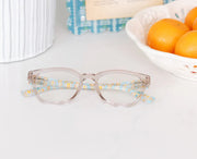 Nola Glasses in Gray/Chelsea Orange - Laura Park Collab | Peepers Peepers