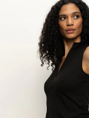 Sleeveless Zip Mock Tank Top Sanctuary
