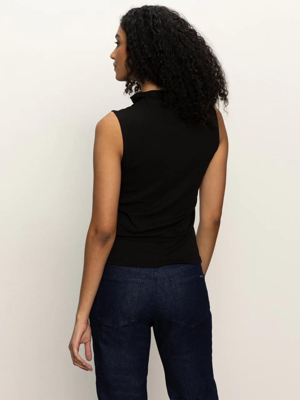 Sleeveless Zip Mock Tank Top Sanctuary
