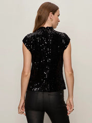 Funnel Neck Sequin Top Sanctuary