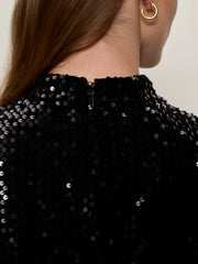 Funnel Neck Sequin Top Sanctuary